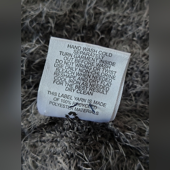 Hippie Rose Cozy Gray Women's Sweater Cardigan Size L - Picture 7 of 7